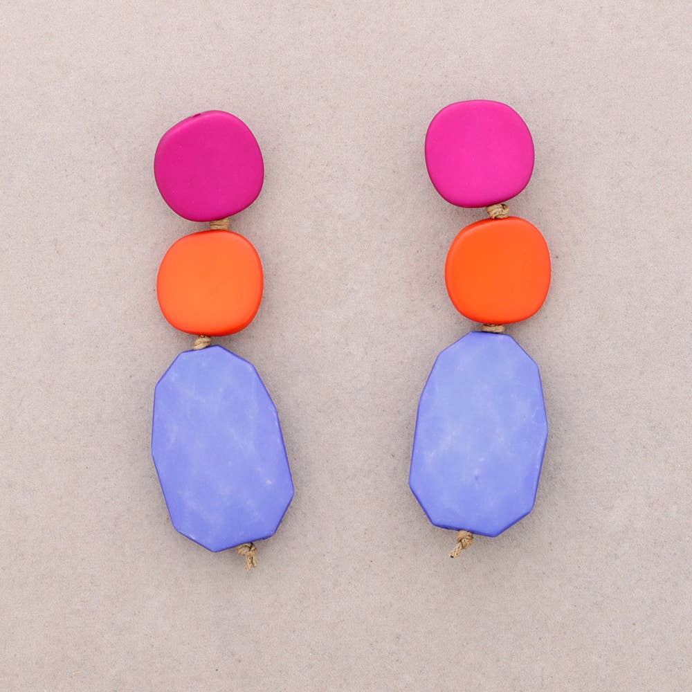 Pendientes Cuentas Resina