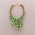 Gargantilla Colgante Flexible Cuentas Resina