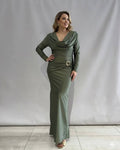 Vestido largo hebilla 25349