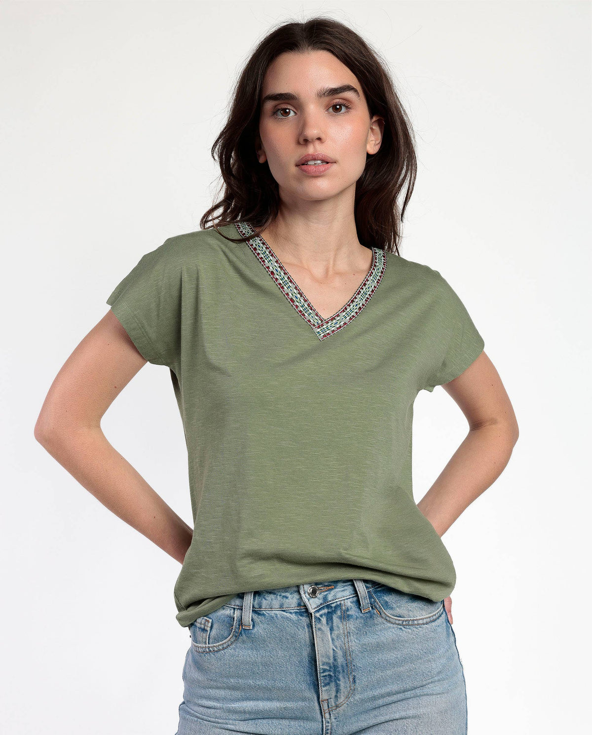ADMAS Camiseta Manga Caída Mexico para Mujer