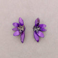 Pendientes Media Flor Resina