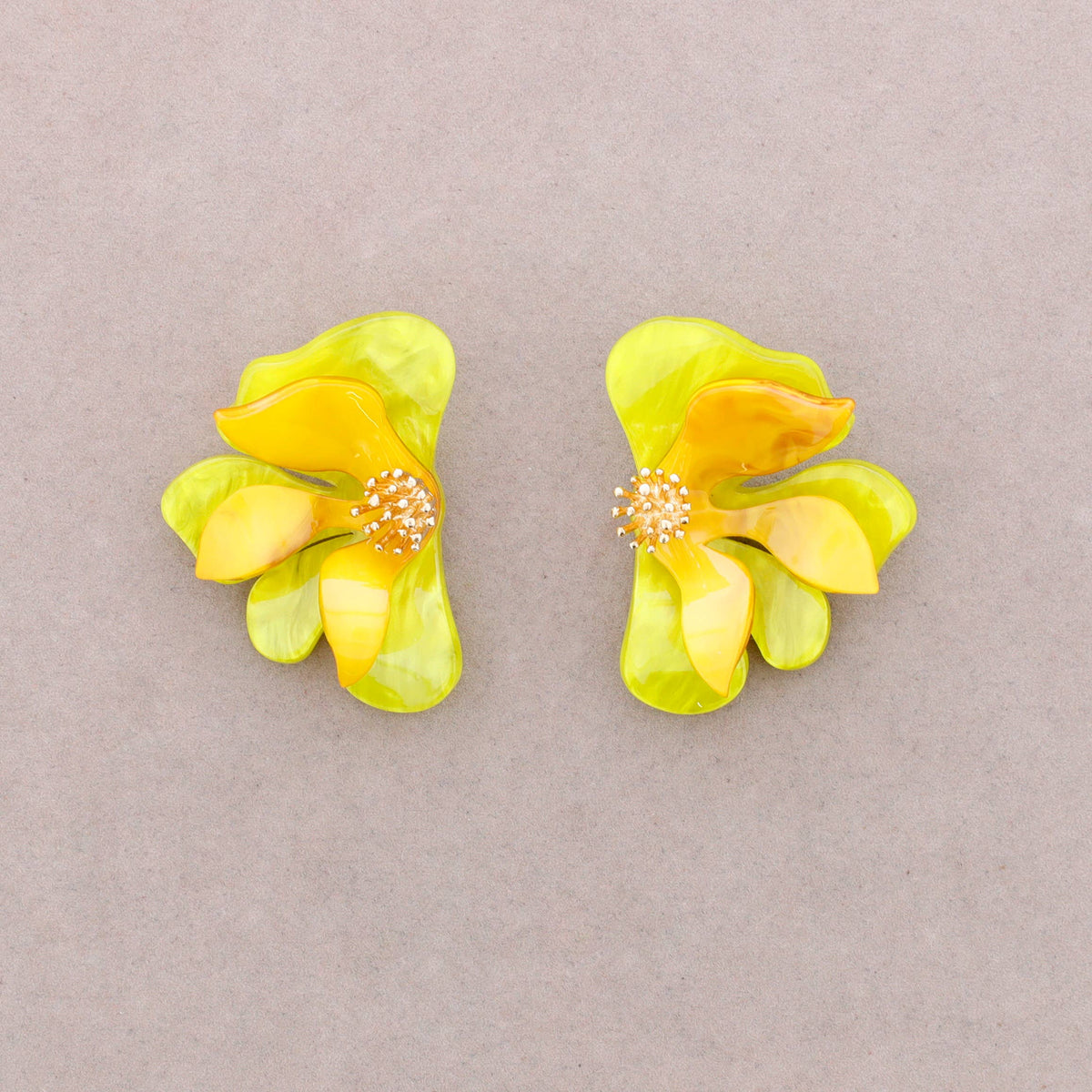Pendientes Flor Resina