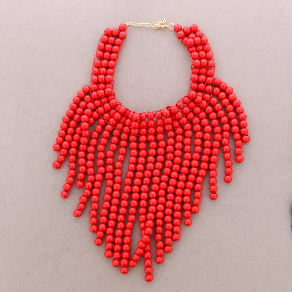 Collar Babero Bolas Madera