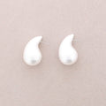 Pendientes Presion Gota Grande Metalica