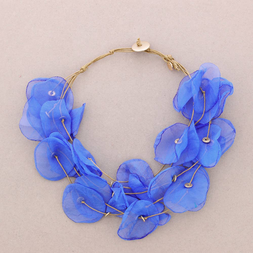 Gargantilla 5 Niveles Petalos Tela