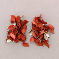 Pendientes Colgantes Petalos Resina