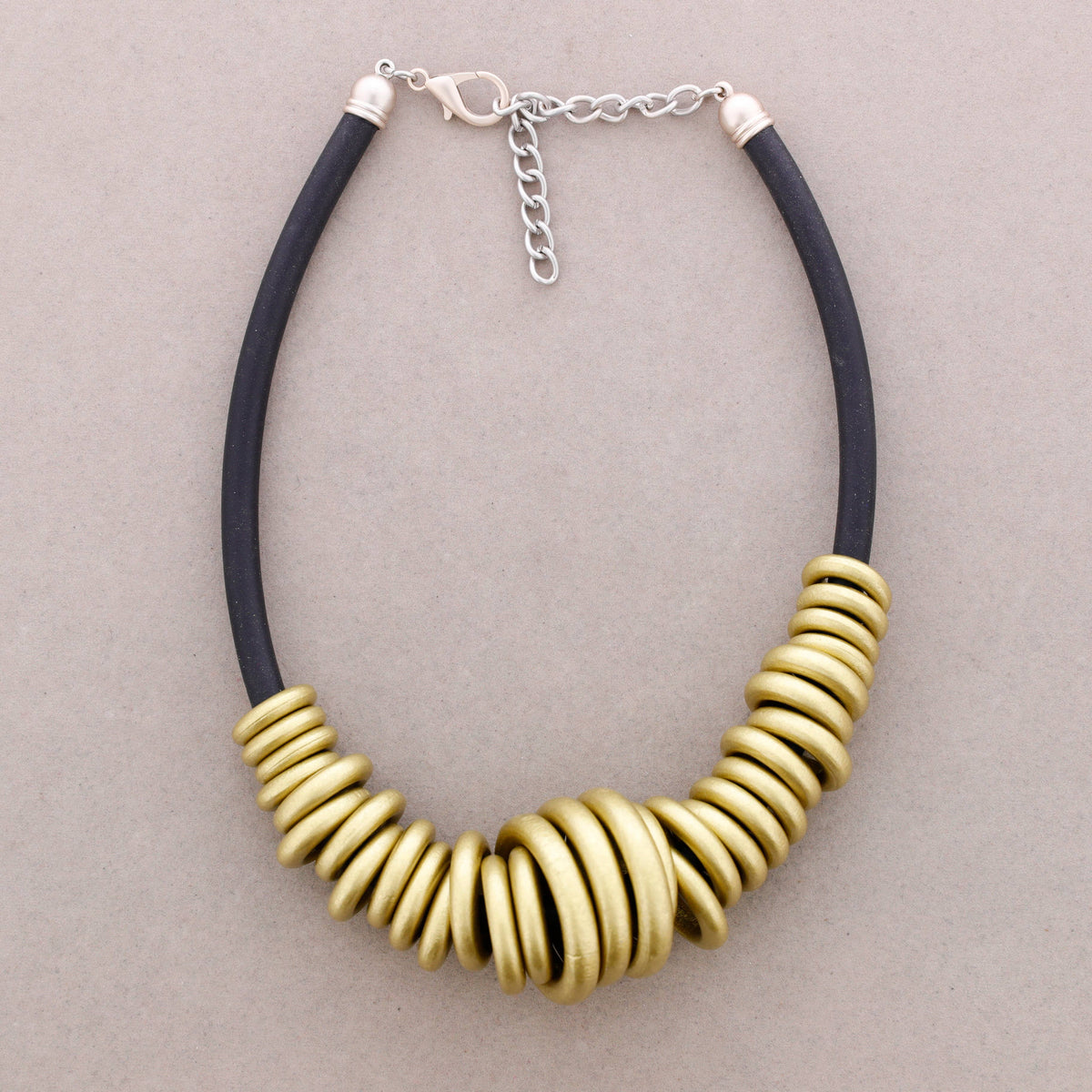 Gargantilla Aros Caucho Madera