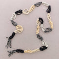 Collar Largo Multifuncional Cuentas Abalorios