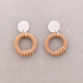 Pendientes Colgante Anilla Caucho